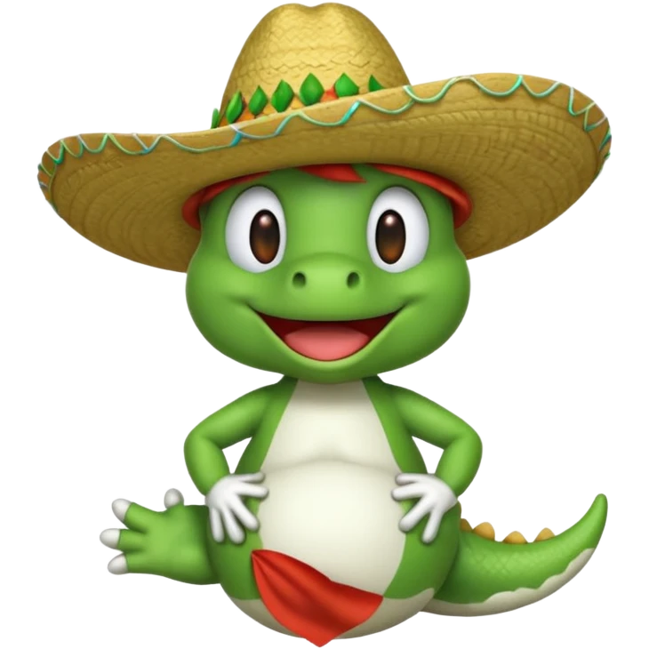 Yoshi with a sombrero emoji