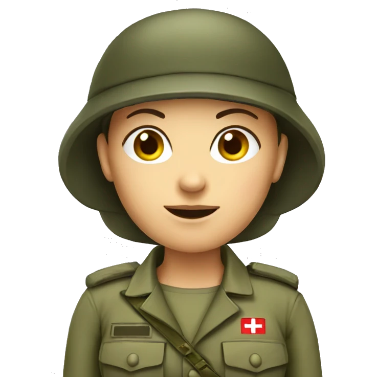 woman army swiss emoji