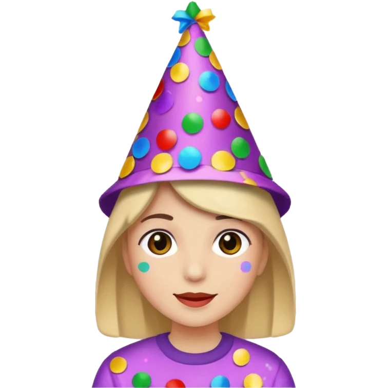 Happy Birthday Confetti Hat emoji