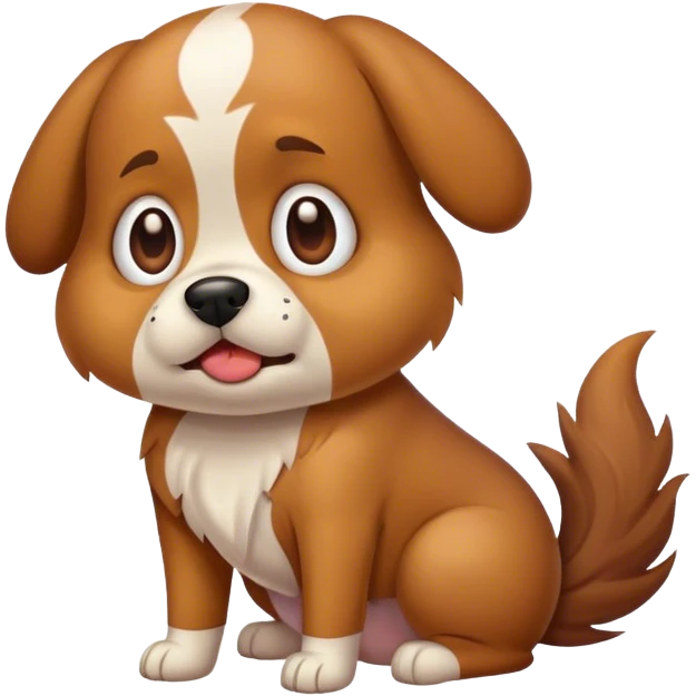 Dog shitting  emoji
