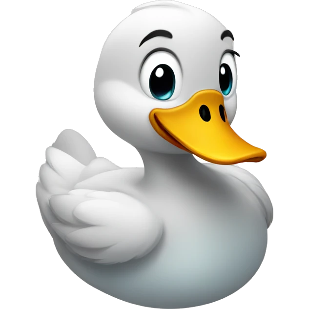 Cute duck smileing emoji
