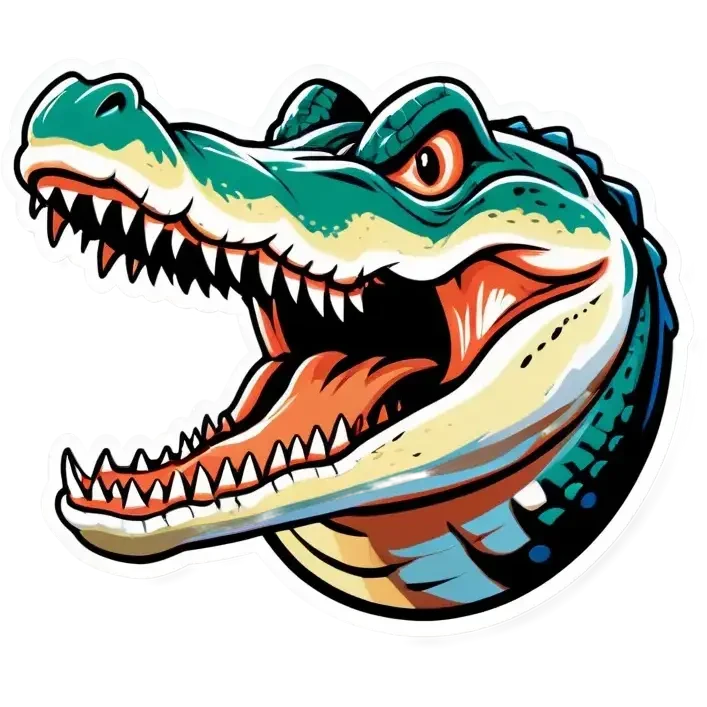 crocodile snap emoji