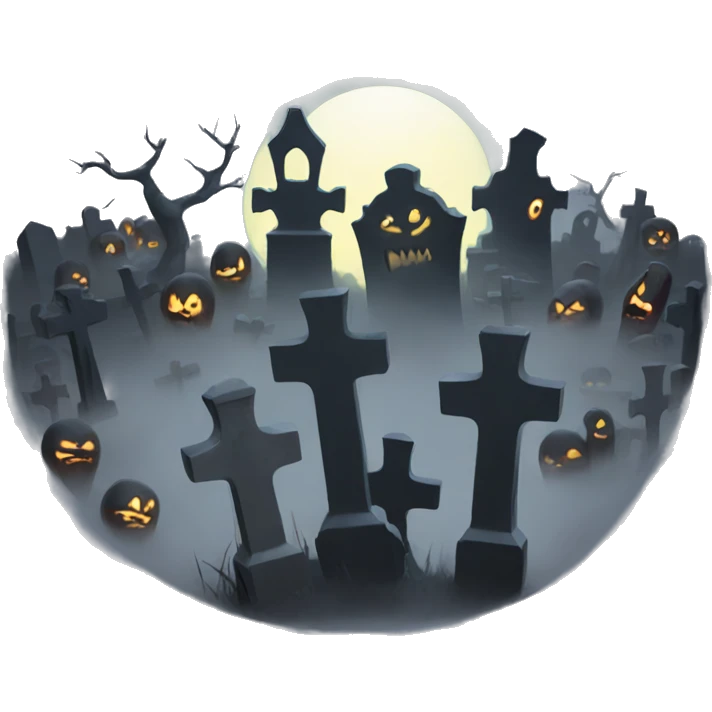 scary graveyard emoji