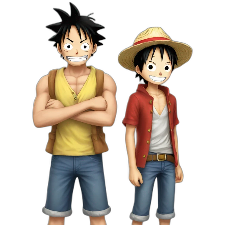 Luffy and hanckok emoji