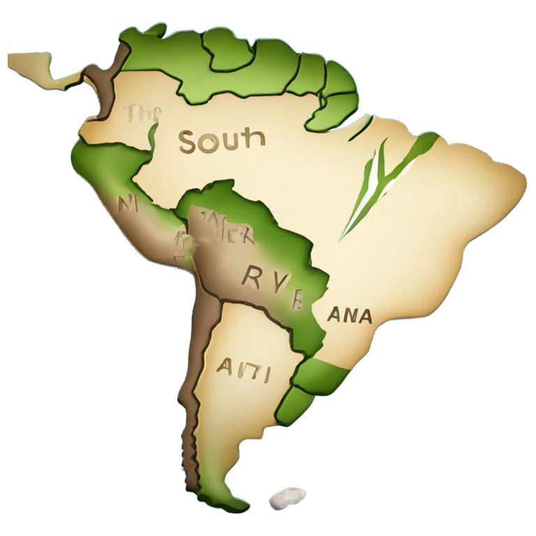South America map emoji