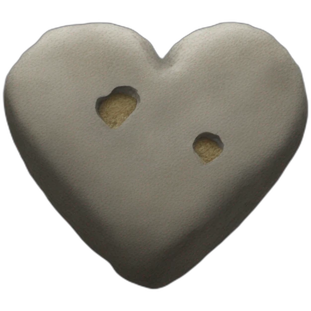 Heart rock emoji