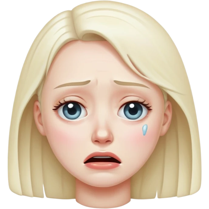 AI woman crying emoji