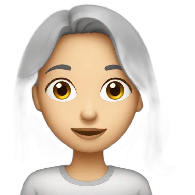 fille qui fait un cœur avec la lettre S emoji