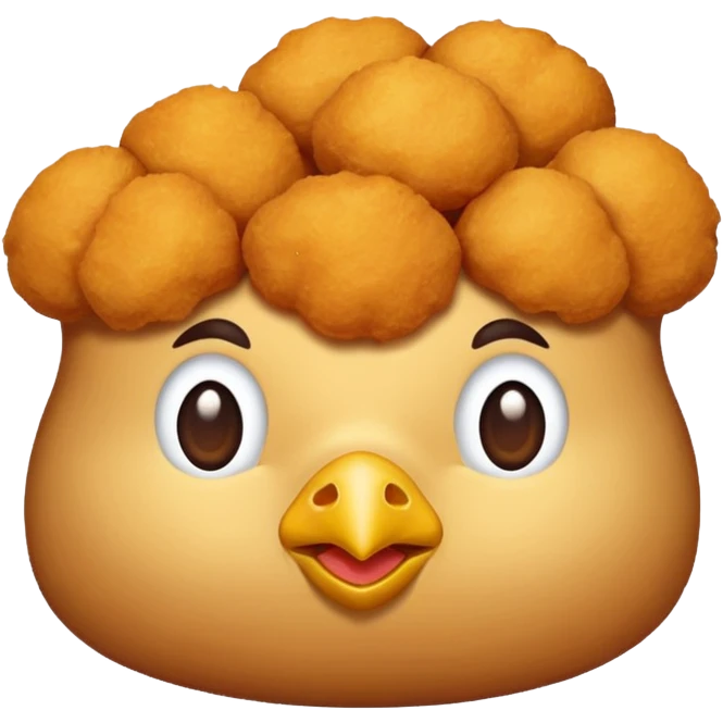 Make an emoji of a chicken nugget emoji