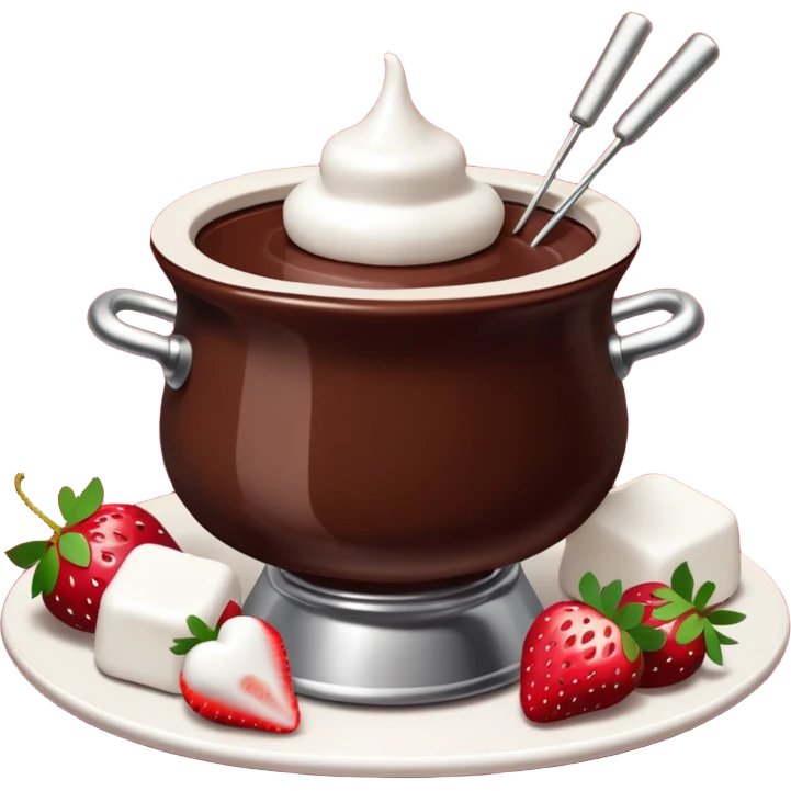 chocolate fondue christmas themed emoji