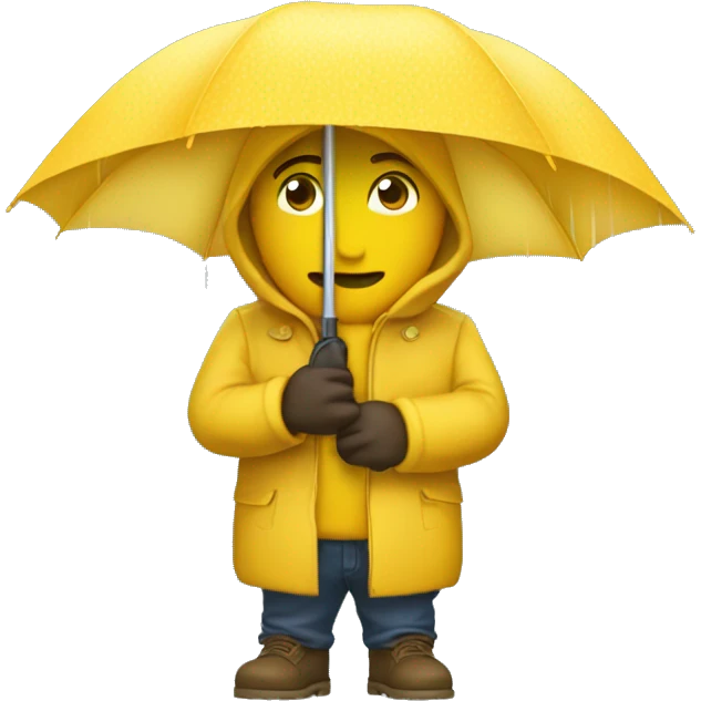 guarda chuva amarelo fechado emoji