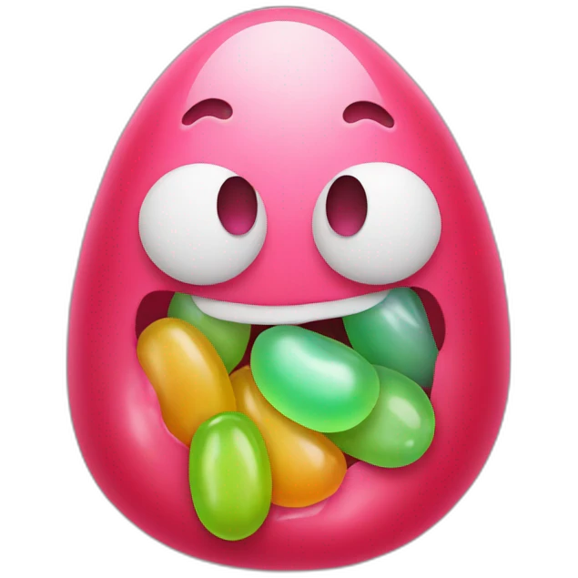 Jelly bean person emoji