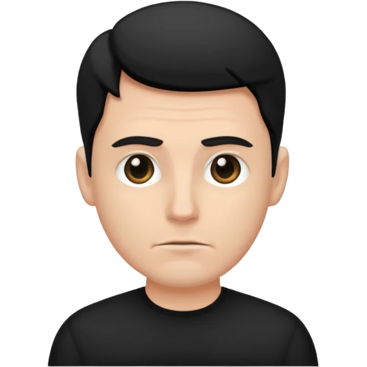 gil be white and be wering black emoji