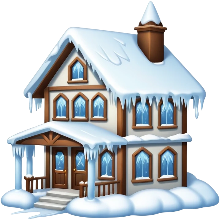 frozen house emoji