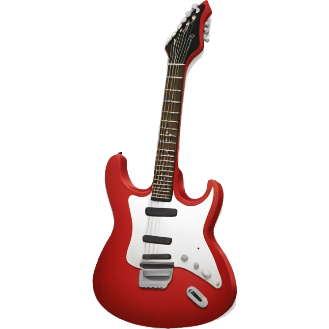 Red guitar emoji