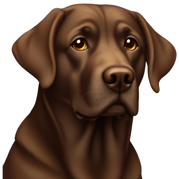Chunky brown Labrador  emoji
