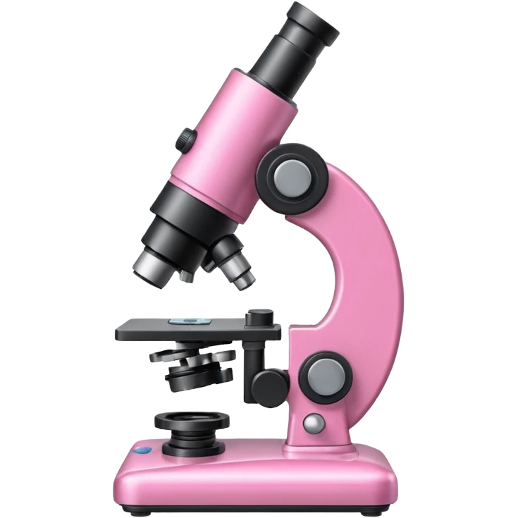 microscópio rosa emoji