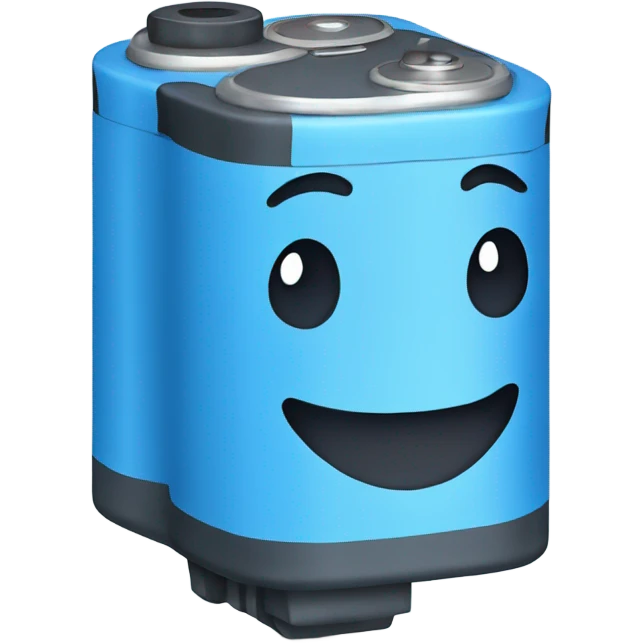 BLUE battery happy  emoji