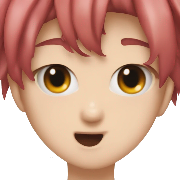 Cherry tongue out anime eyes rolled emoji