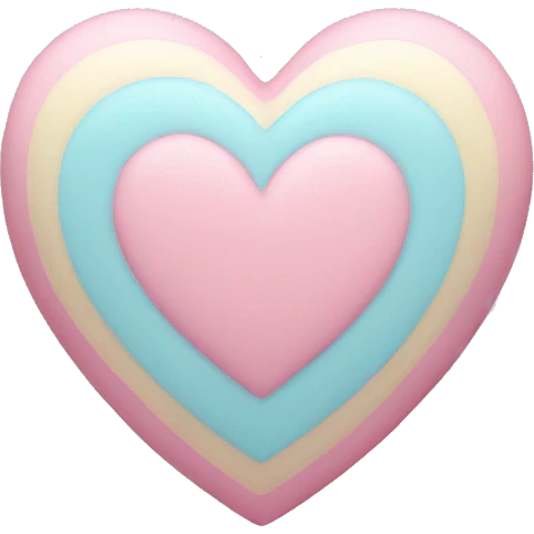 Pastel heart emoji