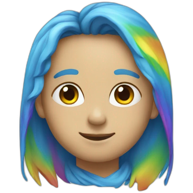 Rainbow-friends-blue emoji