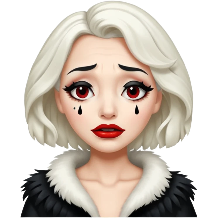 Cruella de vi crying emoji