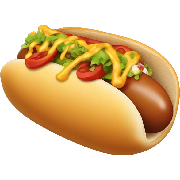 Hot dog in a taco  emoji