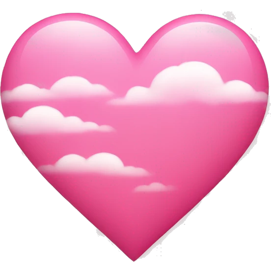 A heart with pink clouds emoji