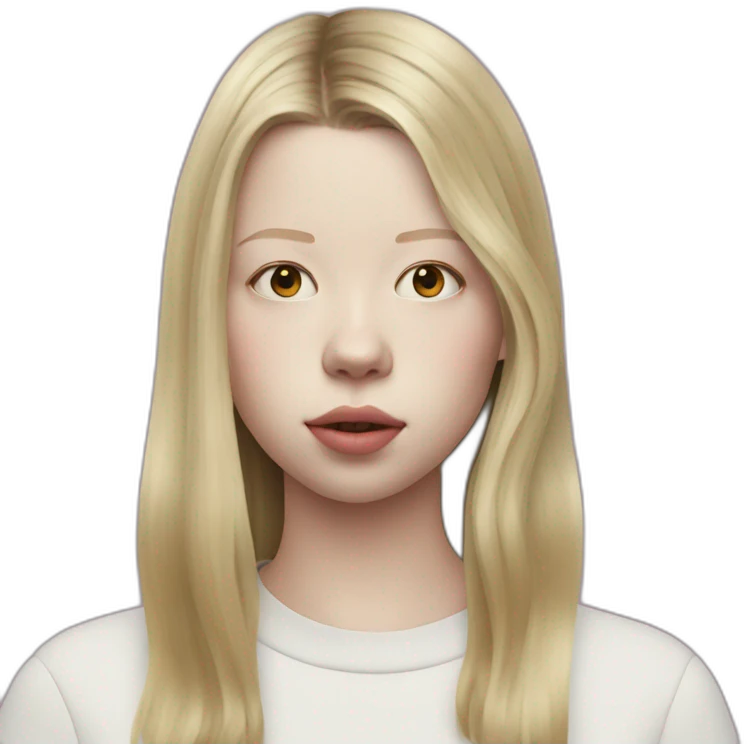 blonde mia goth emoji