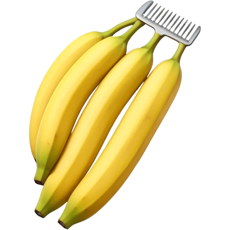 A comb of bananas emoji