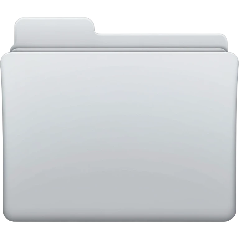 white and gray folder empty emoji