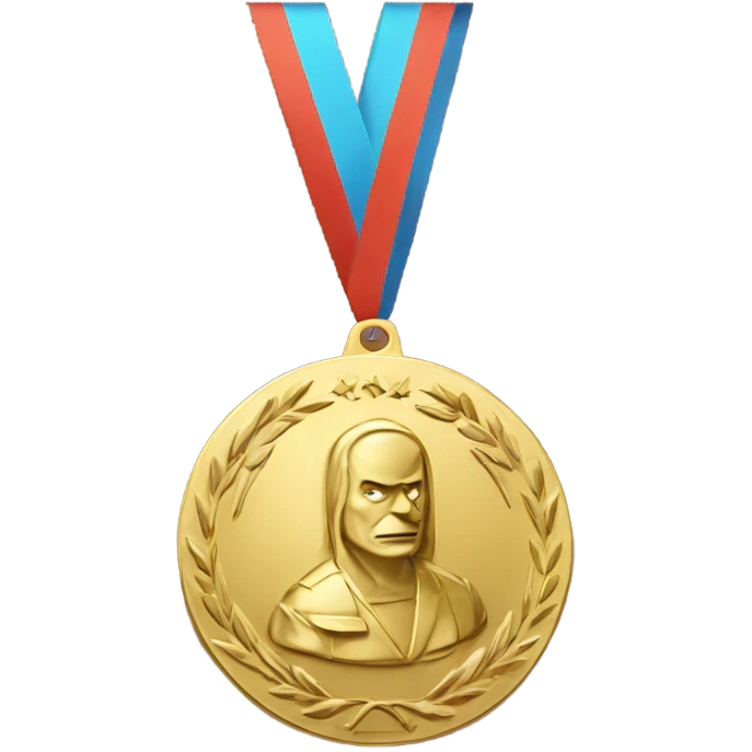 medal with "loser" on it emoji
