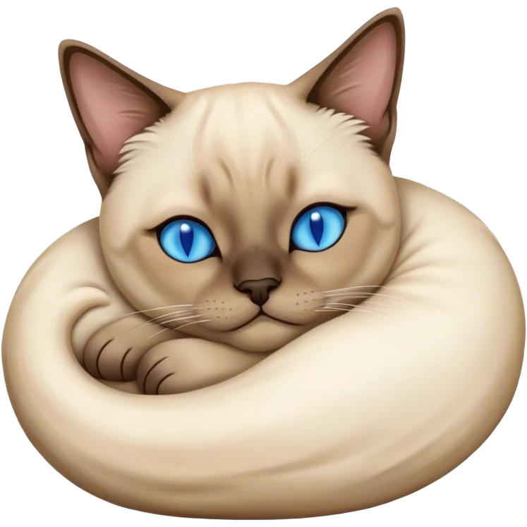 siamese cat sleeping emoji