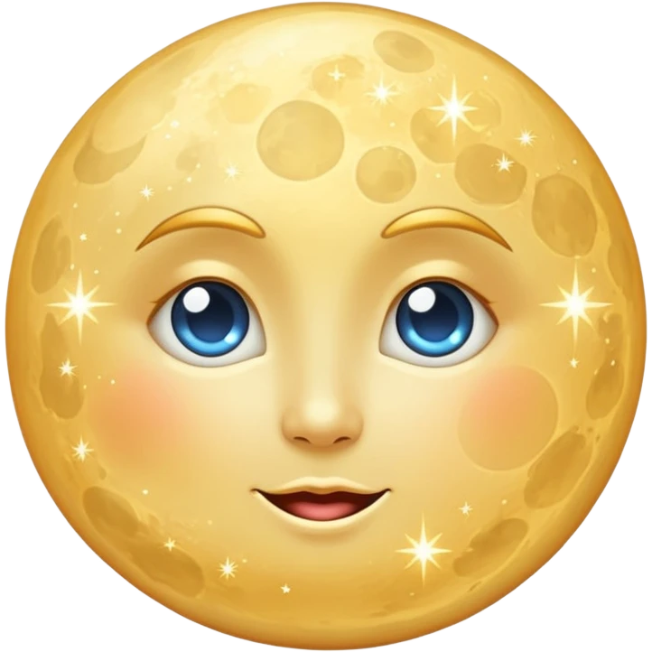 moon with sparkles emoji