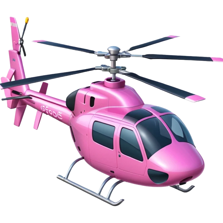 Pink helicopter emoji
