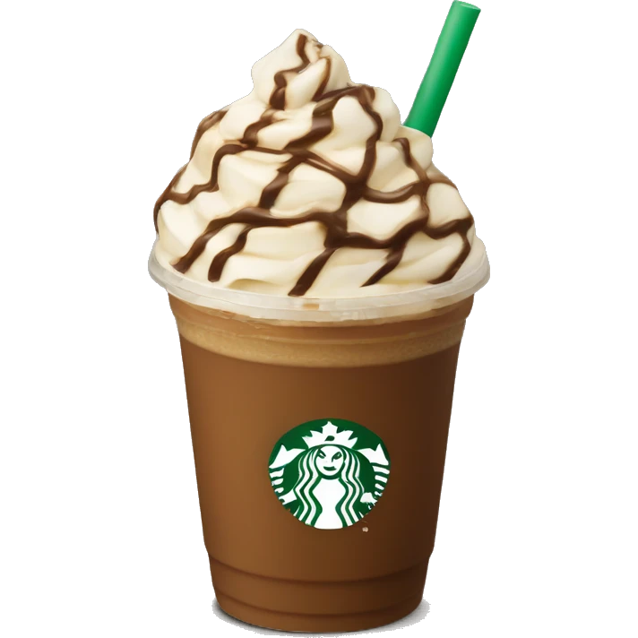 Starbucks chocolate caramel Frappuccino  emoji