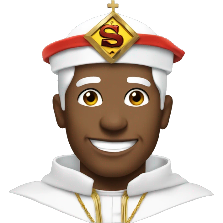 funky pope as superman emoji