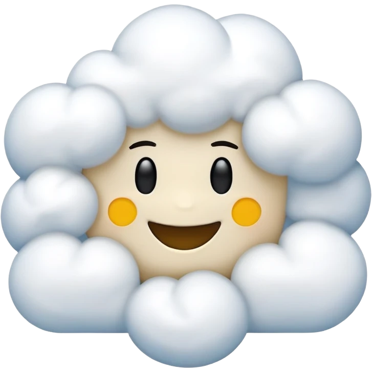 A electric cloud with a roblox face inside emoji