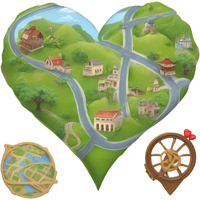 Map to my heart  emoji