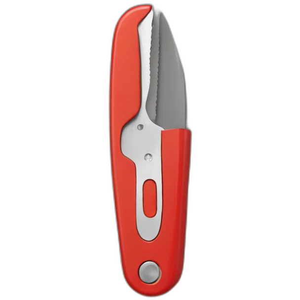 swiss knife with human face emoji