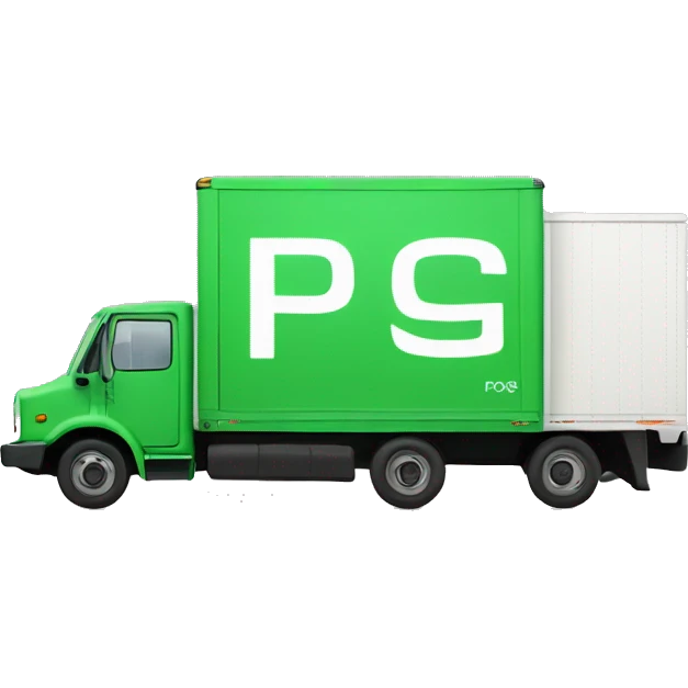Box truck with “PGS” on the side emoji