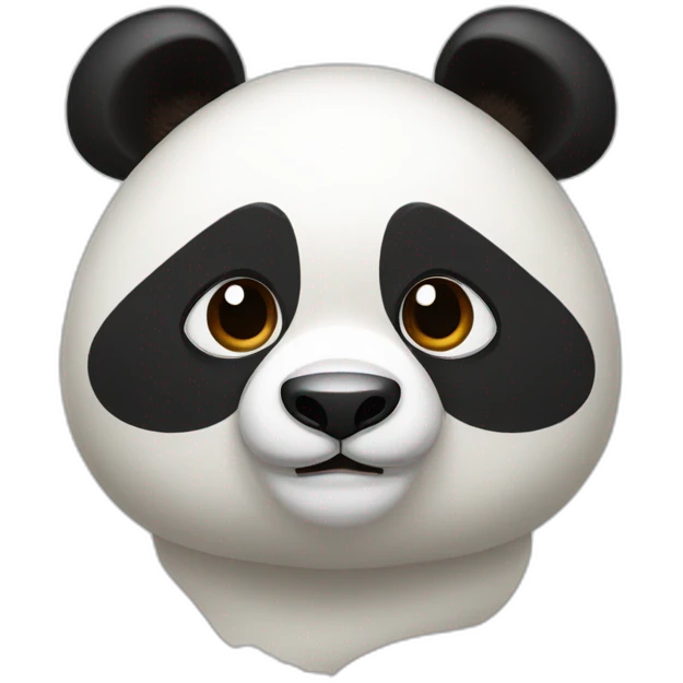 Panda sur panda roux emoji
