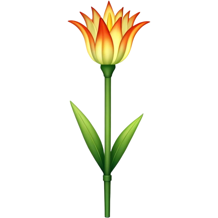 single Torch Lily, straight stem emoji