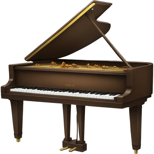 Dinosaurs in piano  emoji