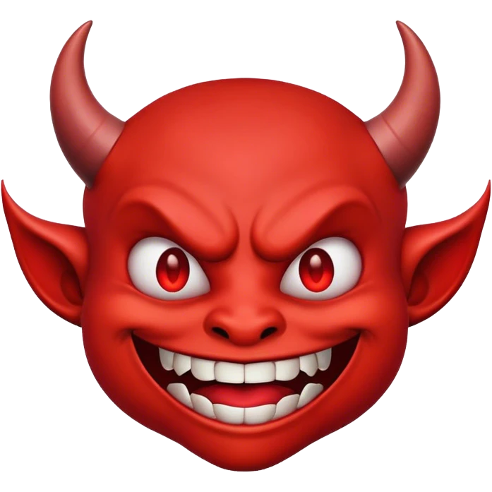 A devil emoji with a mischievous grin￼ emoji