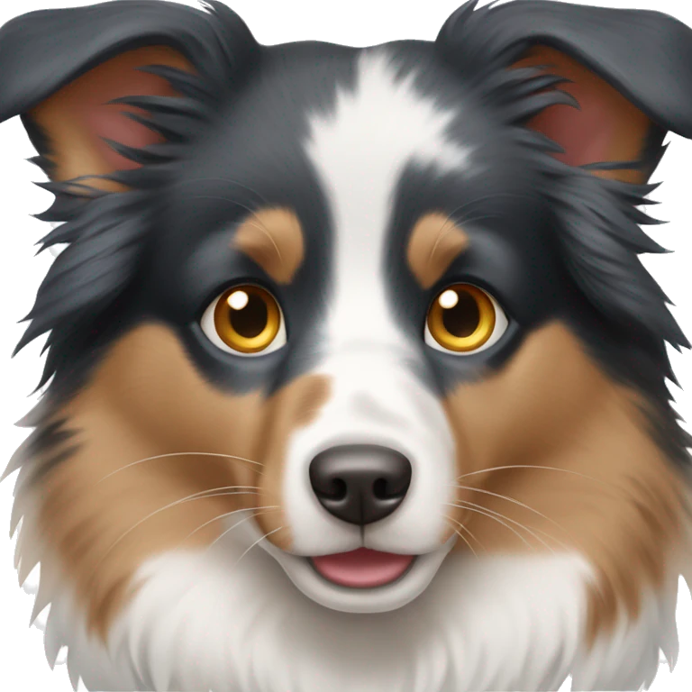 australian sheparad blue eyes emoji