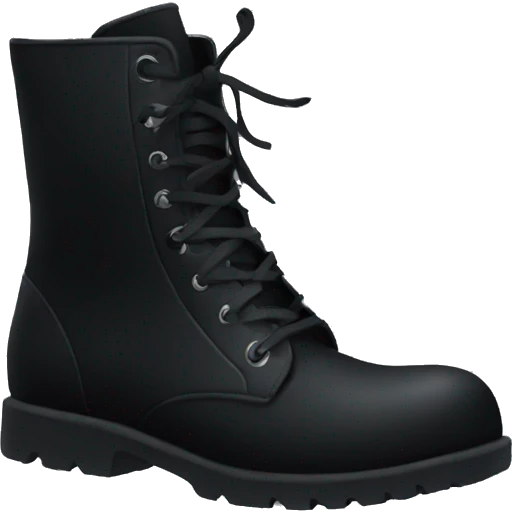Gothic black boots emoji