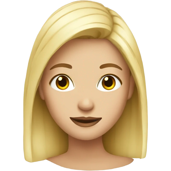 Blonde girl pretty emoji
