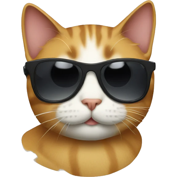 Cat with sunglasses emoji