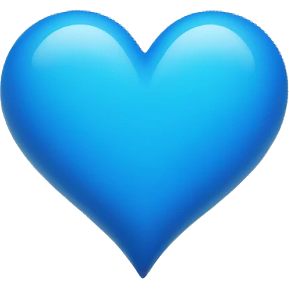 blue heart emoji